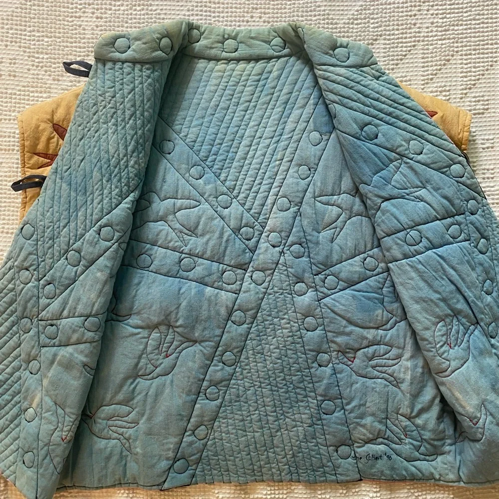 Vintage Couture‎ Colorblock Quilted Vest - Picture 11 of 16